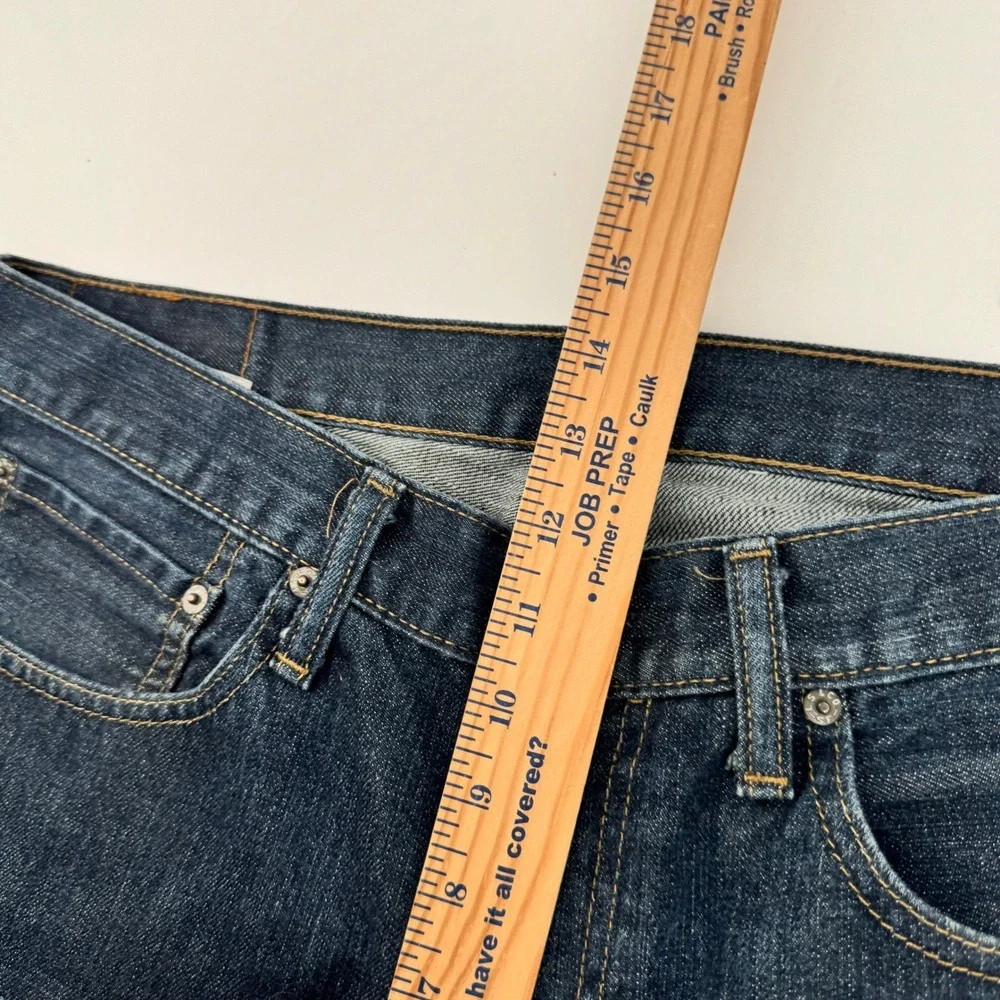 Levis 505 Custom Distressed Shorts Mens 36 Blue Raw Hem Heavy Shredded Jorts